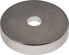 Mag-Mate - 1" Long x 1" Diam x 1/8" High, 1 Mounting Hole, 20 Poles, Ring Neodymium Rare Earth Holding Magnet - 16.6 Lb Average & 33.2 Lb Max Pull Force, 0.19 Mounting Hole, Through Hole Style, 180°F Max Operating Temp - Americas Industrial Supply