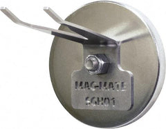 Mag-Mate - 190 Lb Max Pull Force, 1/2" Overall Height, 4-29/32" Diam, Ceramic Cup Magnet - Magnetic Spray Gun Holder Style, Chrome Plated - Americas Industrial Supply