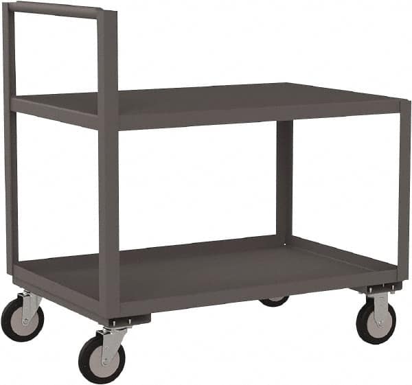Jamco - 1,200 Lb Capacity, 24" Wide x 30" Long x 27" High Standard Utility Cart - 2 Shelf, Steel - Americas Industrial Supply