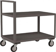 Jamco - 1,200 Lb Capacity, 24" Wide x 30" Long x 27" High Standard Utility Cart - 2 Shelf, Steel - Americas Industrial Supply
