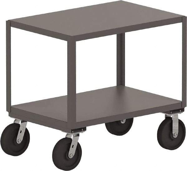 Jamco - Flush Mobile Table - Steel, Gray, 36" Long x 30" Deep x 33" High - Americas Industrial Supply