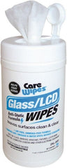 2XL - Pack of (6) 70-Sheet Cans Pre-Moistened Glass & Lens Wipes - Exact Industrial Supply