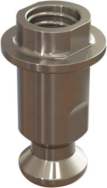 Jergens - M5 Round Head Hardened Steel Clamp Cylinder Pressure Point - For ZPS, 10mm High x 10mm Wide - Americas Industrial Supply