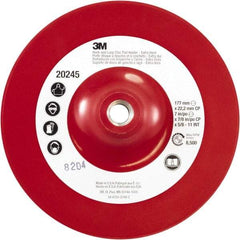 3M - 7" Diam Hook & Loop Disc Backing Pad - Extra Hard Density, 8,500 RPM - Americas Industrial Supply