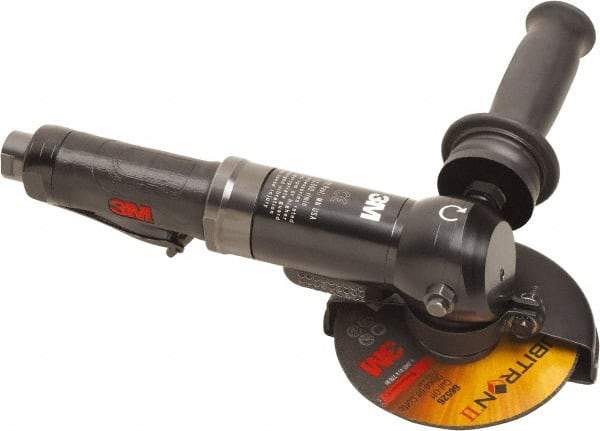 3M - 4-1/2" Wheel Diam, 12,000 RPM, Electric Cutoff & Cutoff-Grinder Tool - Right Angle Handle - Americas Industrial Supply