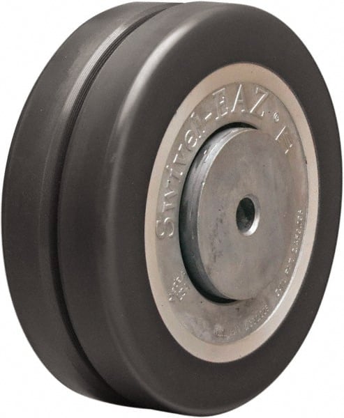 Twin Wheel Caster Wheel: Polyurethane on Aluminum, 6″ Dia, 2″ Wide 2,025 lb Capacity, Precision Sealed Ball Bearing, Non-Marking