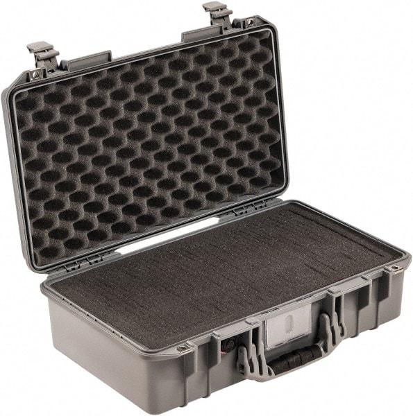 Pelican Products, Inc. - 13-31/32" Wide x 7-31/64" High, Aircase w/Foam - Silver - Americas Industrial Supply