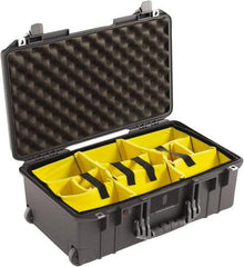 Pelican Products, Inc. - 13-31/32" Wide x 7-31/64" High, Aircase w/Divider - Black - Americas Industrial Supply