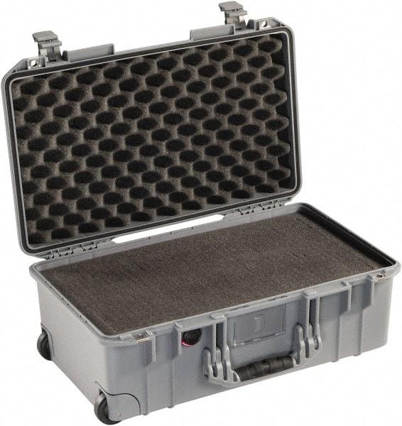 Pelican Products, Inc. - 13-31/32" Wide x 8-63/64" High, Aircase w/Foam - Silver - Americas Industrial Supply