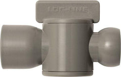 Loc-Line - 10 Piece, 1/2" ID Coolant Hose Female NPT Valve - Female to Female Connection, Acetal Copolymer Body, NPT, Use with Loc-Line Modular Hose Systems - Americas Industrial Supply