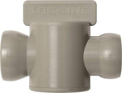 Loc-Line - 10 Piece, 3/4" ID Coolant Hose In-Line Check Valve - Female to Ball Connection, Acetal Copolymer Body, Unthreaded, Use with Loc-Line Modular Hose Systems - Americas Industrial Supply
