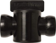 Loc-Line - 10 Piece, 3/4" ID Coolant Hose In-Line Check Valve - Female to Ball Connection, Acetal Copolymer Body, Unthreaded, Use with Loc-Line Modular Hose Systems - Americas Industrial Supply