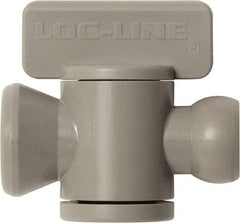 Loc-Line - 10 Piece, 1/4" ID Coolant Hose In-Line Check Valve - Female to Ball Connection, Acetal Copolymer Body, Unthreaded, Use with Loc-Line Modular Hose Systems - Americas Industrial Supply