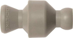 Loc-Line - 10 Piece, 1/4" ID Coolant Hose In-Line Check Valve - Female to Ball Connection, Acetal Copolymer Body, Unthreaded, Use with Loc-Line Modular Hose Systems - Americas Industrial Supply