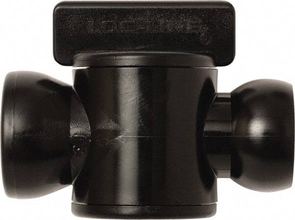 Loc-Line - 10 Piece, 1/2" ID Coolant Hose In-Line Check Valve - Female to Ball Connection, Acetal Copolymer Body, Unthreaded, Use with Loc-Line Modular Hose Systems - Americas Industrial Supply