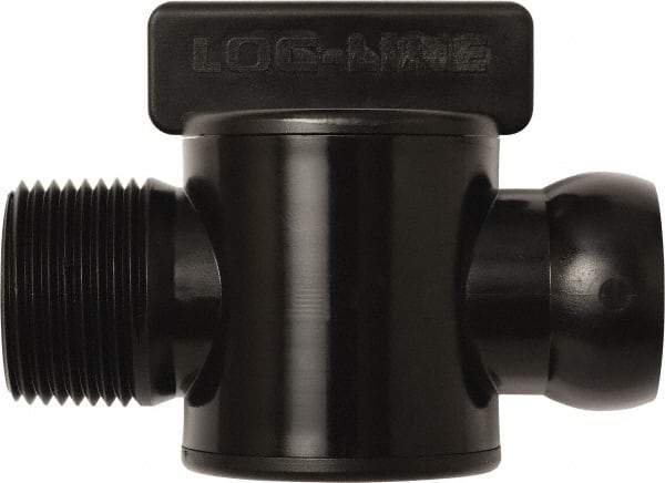 Loc-Line - 10 Piece, 3/4" ID Coolant Hose Male NPT Valve - Male to Female Connection, Acetal Copolymer Body, NPT, Use with Loc-Line Modular Hose Systems - Americas Industrial Supply