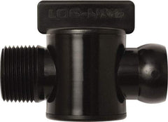 Loc-Line - 10 Piece, 3/4" ID Coolant Hose Male NPT Valve - Male to Female Connection, Acetal Copolymer Body, NPT, Use with Loc-Line Modular Hose Systems - Americas Industrial Supply