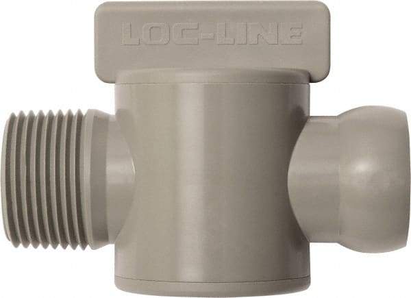 Loc-Line - 10 Piece, 3/4" ID Coolant Hose Male NPT Valve - Male to Female Connection, Acetal Copolymer Body, NPT, Use with Loc-Line Modular Hose Systems - Americas Industrial Supply