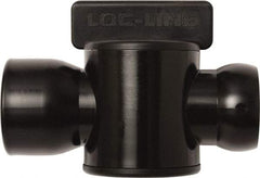 Loc-Line - 10 Piece, 3/4" ID Coolant Hose Female NPT Valve - Female to Female Connection, Acetal Copolymer Body, NPT, Use with Loc-Line Modular Hose Systems - Americas Industrial Supply