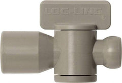 Loc-Line - 10 Piece, 1/4" ID Coolant Hose Female NPT Valve - Female to Female Connection, Acetal Copolymer Body, NPT, Use with Loc-Line Modular Hose Systems - Americas Industrial Supply