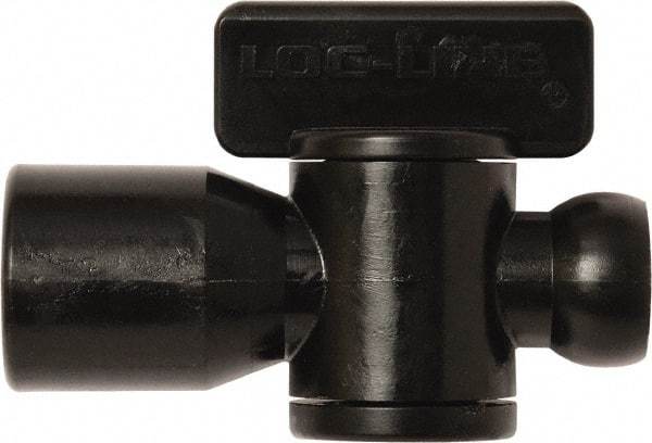 Loc-Line - 10 Piece, 1/4" ID Coolant Hose Female NPT Valve - Female to Female Connection, Acetal Copolymer Body, NPT, Use with Loc-Line Modular Hose Systems - Americas Industrial Supply