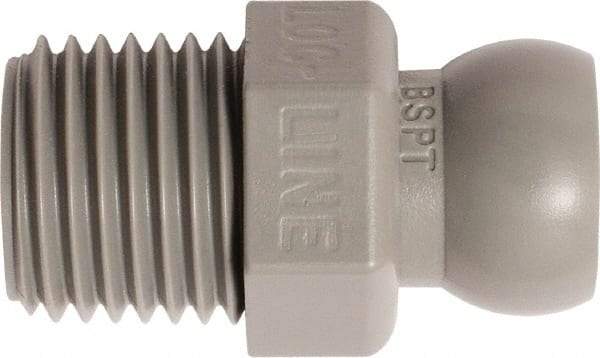 Loc-Line - 50 Piece, 1/4" Hose ID, Male to Female Coolant Hose Connector - 1/4" BSPT, For Loc-Line Modular Hose Systems - Americas Industrial Supply