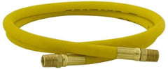 PRO-SOURCE - 1/2" ID x 3/4" OD 100' Long Multipurpose Air Hose - MNPT x MNPT Ends, 300 Working psi, 23 to 150°F, 1/2" Fitting, Yellow - Americas Industrial Supply