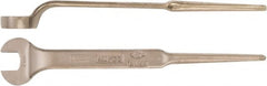 Ampco - 50mm Nonsparking Standard Spud Handle Open End Wrench - Single End, Plain Finish - Americas Industrial Supply