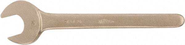 Ampco - 36mm Nonsparking Standard Open End Wrench - Single End, Plain Finish - Americas Industrial Supply