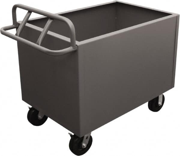 Durham - 2,000 Lb Load Capacity, Steel Box Truck - 36" Wide x 24" Long x 29-1/2" High, Gray - Americas Industrial Supply