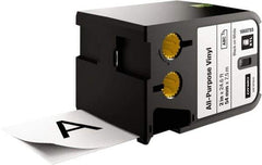 Dymo - 2" Wide x 276" Long, Black on White Vinyl Cartridge - For DYMO XTL Printers 1868813, 1868814, 1868815 - Americas Industrial Supply