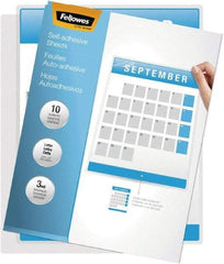 FELLOWES - 50 Self-Laminating Sheets - 3 mil Thick x 9-1/4" Wide x 1' Long - Americas Industrial Supply