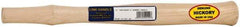 Made in USA - 14" Long Replacement Handle for Blacksmith Hammers - 7/8" Eye Length x 5/8" Eye Width, Hickory, 1-1/2 to 2-1/2 Lb Capacity, Material Grade Type A - Americas Industrial Supply