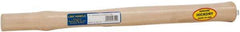 Made in USA - 18" Long Replacement Handle for Blacksmith Hammers - 1-1/4" Eye Length x 1" Eye Width, Hickory, Material Grade Type A - Americas Industrial Supply