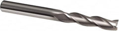Guhring - 1/2", 3" LOC, 1/2" Shank Diam, 6" OAL, 3 Flute, Solid Carbide Square End Mill - Single End, Uncoated, Spiral Flute, 30° Helix, Right Hand Cut, Right Hand Flute, Series 3169 - Americas Industrial Supply