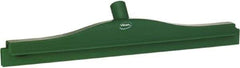 Vikan - 20" Rubber Blade Floor Squeegee - Double Edge, Green, Plastic Holder - Americas Industrial Supply