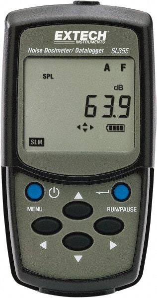Extech - A and C Frequency Weight, LCD Display Noise Dosimeter - 60 to 130 and 70 to 140 Decibels - Americas Industrial Supply