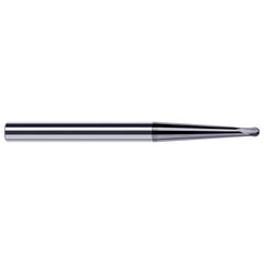 Harvey Tool - 3/16" Diam, 0.15" LOC, 2 Flute Solid Carbide Ball End Mill - Exact Industrial Supply