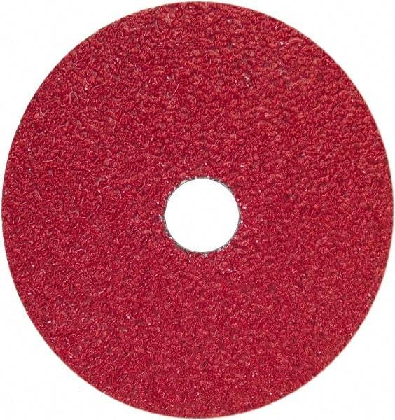 Norton - 9-1/8" Diam 7/8" Hole 24 Grit Fiber Disc - Very Coarse Grade, Ceramic Alumina - Americas Industrial Supply