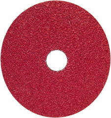 Norton - 9-1/8" Diam 7/8" Hole 36 Grit Fiber Disc - Very Coarse Grade, Ceramic Alumina - Americas Industrial Supply