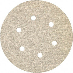 Porter-Cable - 6" Diam, 220 Grit Zirconia Alumina Adhesive PSA Disc - Very Fine Grade, Tan, C Weighted Backing, Flexible, 15,000 Max RPM - Americas Industrial Supply
