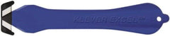 Klever Innovations - Fixed Safety Cutter - 1-1/4" Carbon Steel Blade, Blue Plastic Handle, 1 Blade Included - Americas Industrial Supply