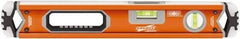 SAVAGE by SWANSON - 18" Long 3 Vial Box Beam Level - Aluminum, Orange - Americas Industrial Supply