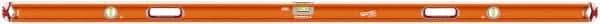 SAVAGE by SWANSON - Magnetic 78" Long 3 Vial Box Beam Level - Aluminum, Orange - Americas Industrial Supply