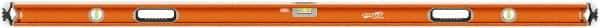 SAVAGE by SWANSON - 72" Long 3 Vial Box Beam Level - Aluminum, Orange - Americas Industrial Supply