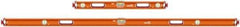 SAVAGE by SWANSON - Magnetic 32" & 78" Long 3 Vial Box Beam Level - Aluminum, Orange - Americas Industrial Supply