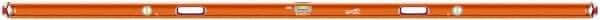 SAVAGE by SWANSON - Magnetic 96" Long 3 Vial Box Beam Level - Aluminum, Orange - Americas Industrial Supply