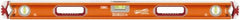 SAVAGE by SWANSON - Magnetic 36" Long 3 Vial Box Beam Level - Aluminum, Orange - Americas Industrial Supply