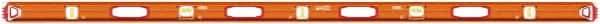 SAVAGE by SWANSON - Magnetic 78" Long 3 Vial I-Beam Level - Aluminum, Orange - Americas Industrial Supply