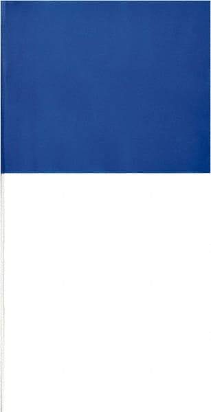 SAVAGE by SWANSON - 2" High x 3" Wide, Blue PVC Marking Flag - 16" Overall Height - Americas Industrial Supply